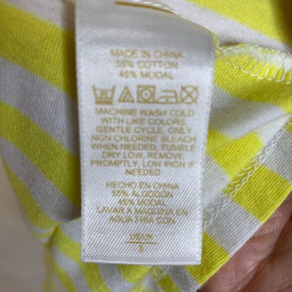 Kate Spade New York Blue Yellow White Striped Tank Tunic Sz Small - Picture 4 of 8